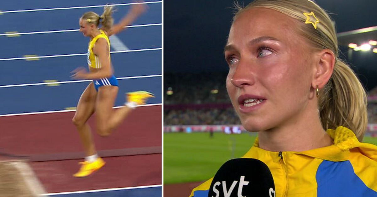 Maja &Aring;skag i t&aring;rar efter niondeplatsen i EM-finalen i tresteg