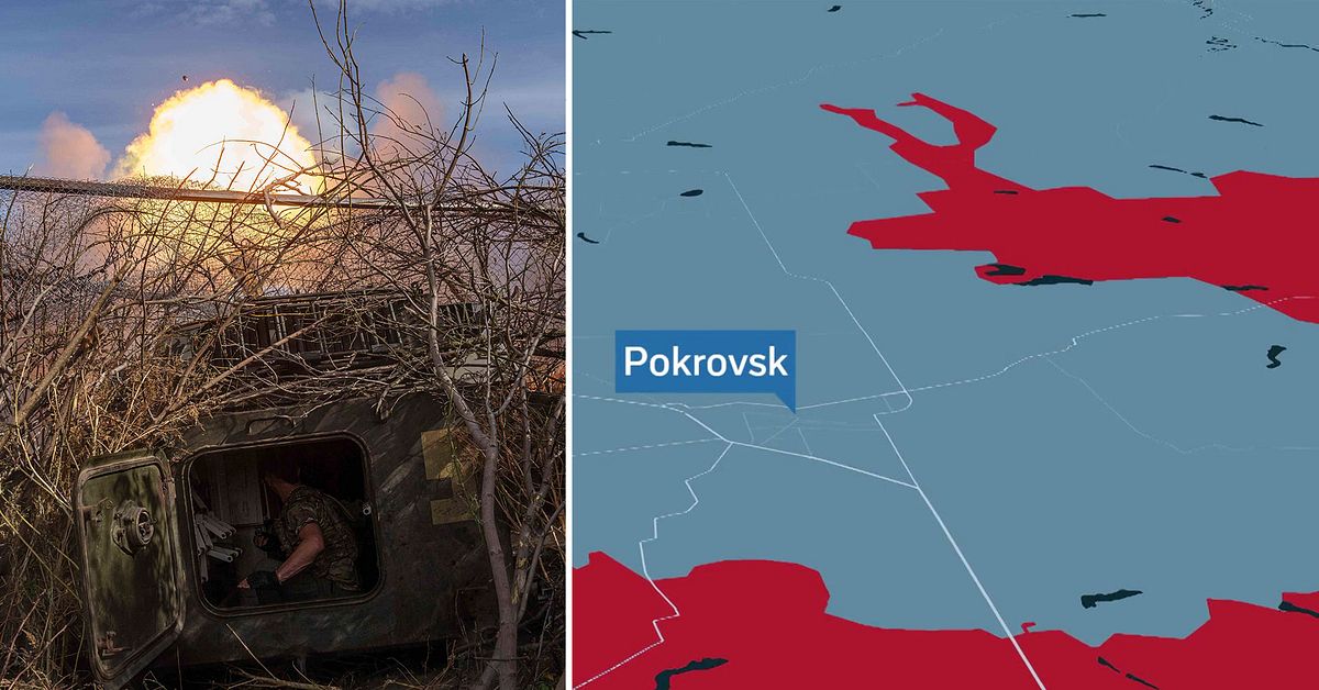 Kaotiskt efter ryskt genombrott nära Pokrovsk