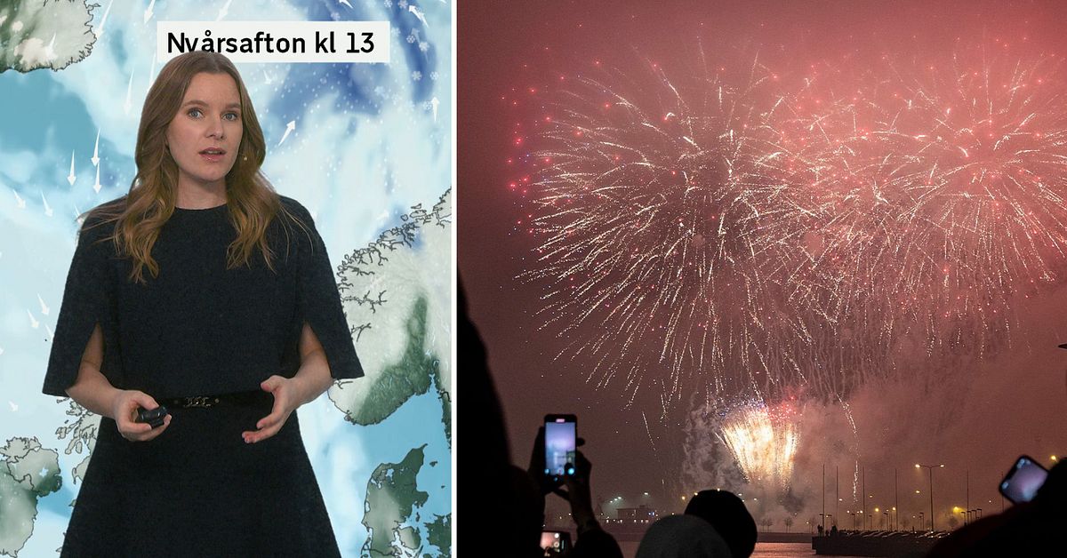 S&aring; blir v&auml;dret p&aring; ny&aring;rsafton