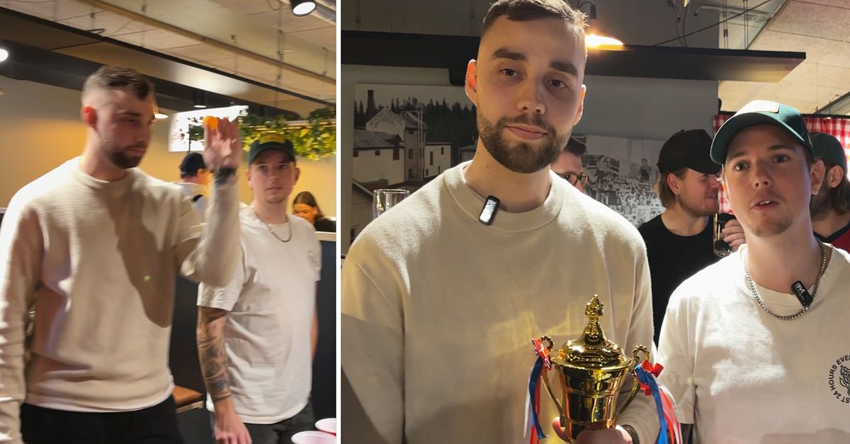 Rasmus och Adam, 26, vinnare i vattenpongs-turnering i Västerås | SVT ...