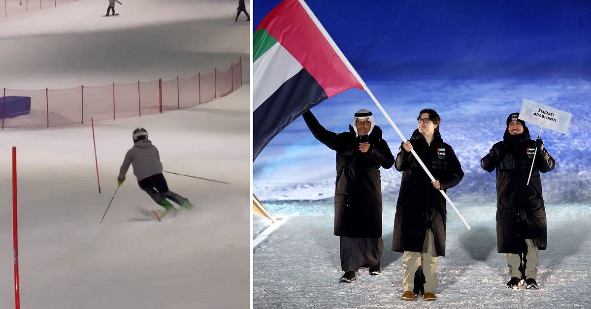 L&auml;rde sig &aring;ka skidor i ett shoppingcenter &ndash; blev historisk p&aring; OS