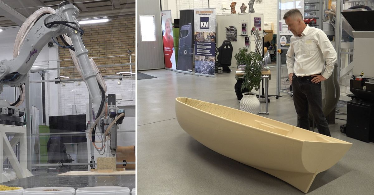 Skr&auml;p blir r&aring;vara i Hultsfreds gigantiska 3D-skrivare: &rdquo;St&ouml;rst i landet&rdquo;