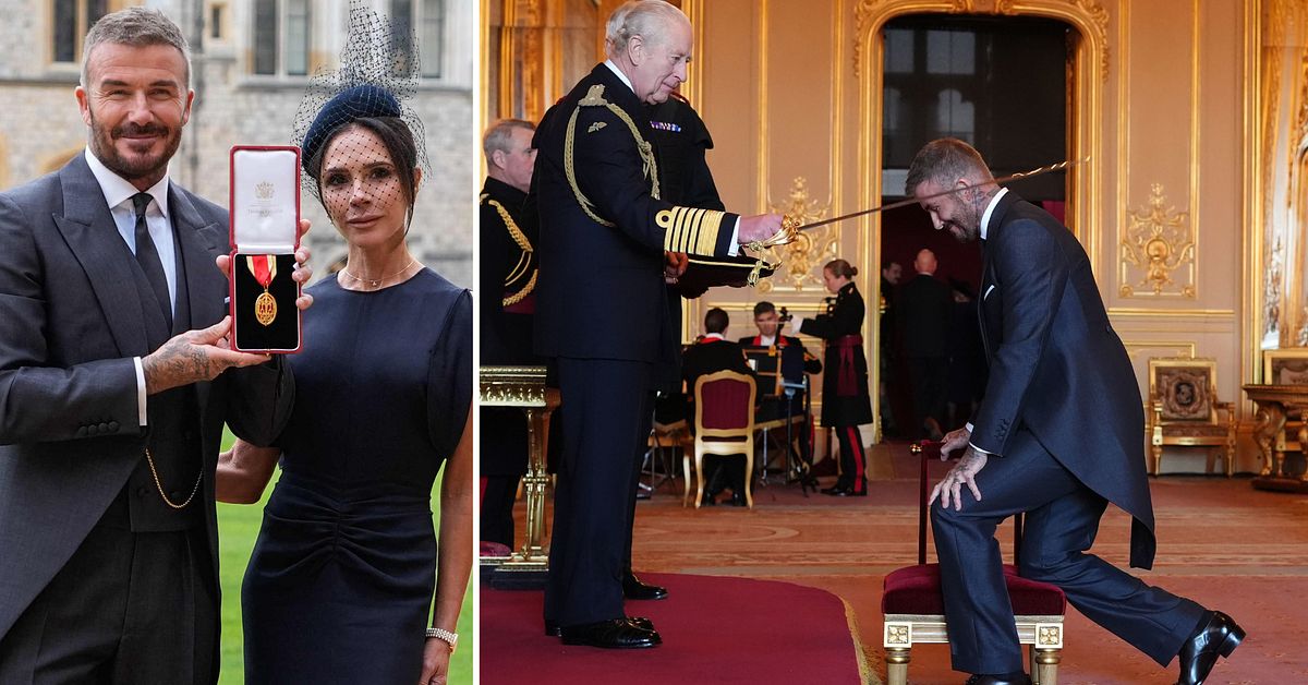 Här adlas David Beckham: ”Mitt stoltaste ögonblick”