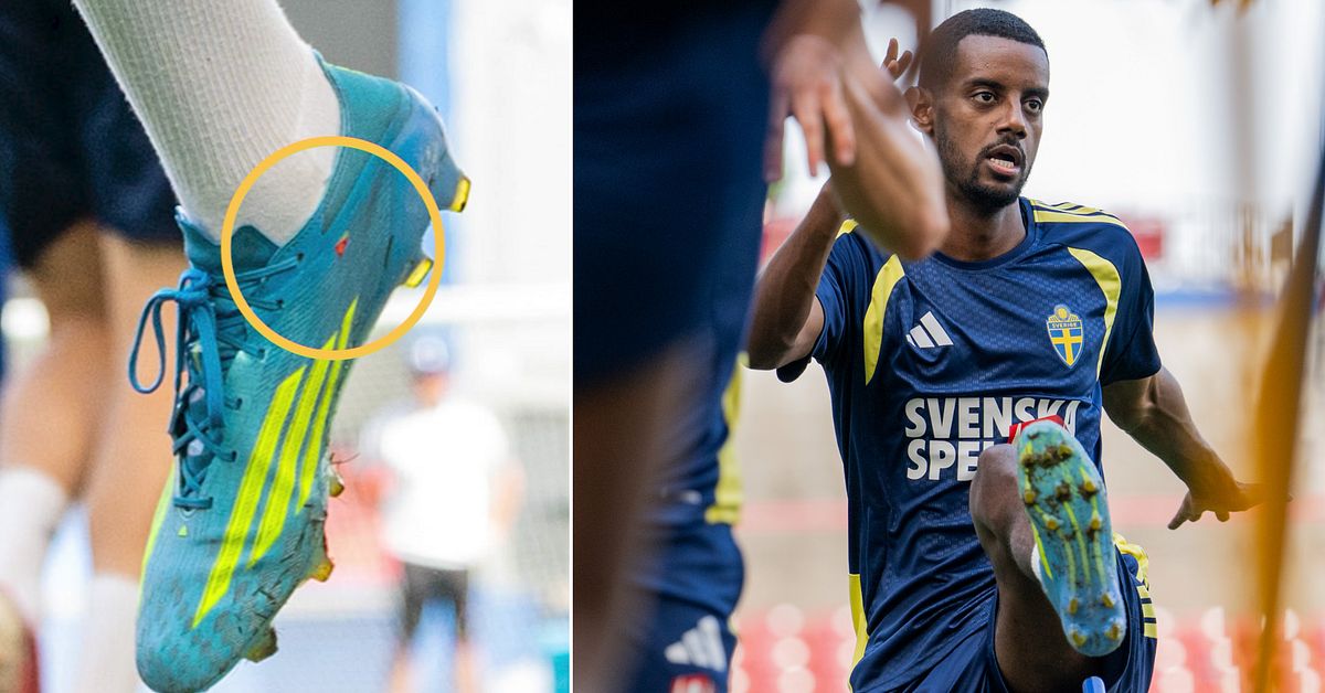 H&auml;r &auml;r detaljen p&aring; Alexander Isaks skor: &rdquo;Betyder allt&rdquo;