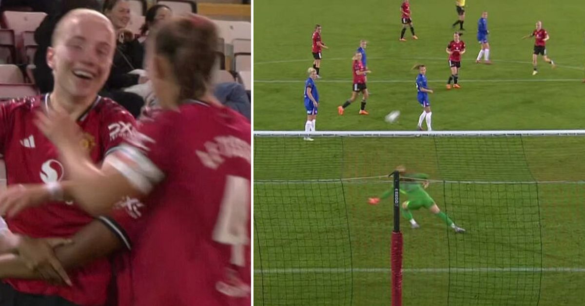 Anna Sandberg målskytt för Manchester United mot Chelsea i WSL