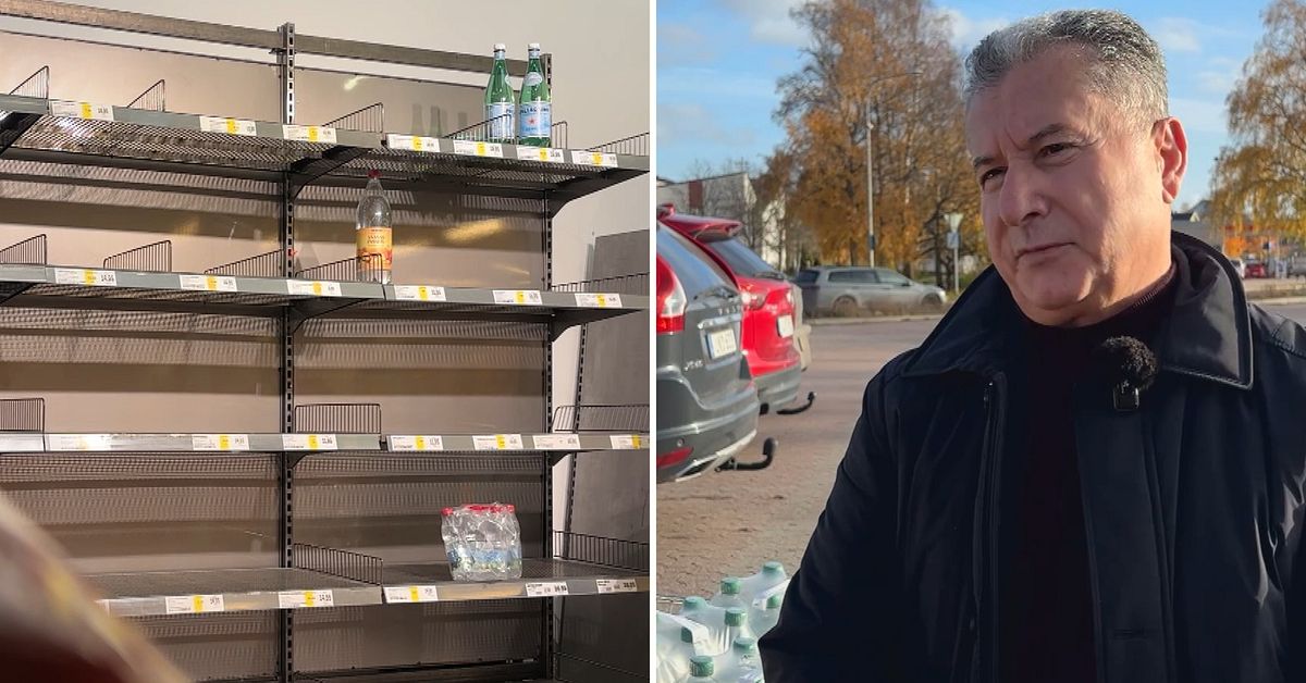 Asmat bunkrar flaskvatten &ndash; efter bakterielarmet i Hallstahammar