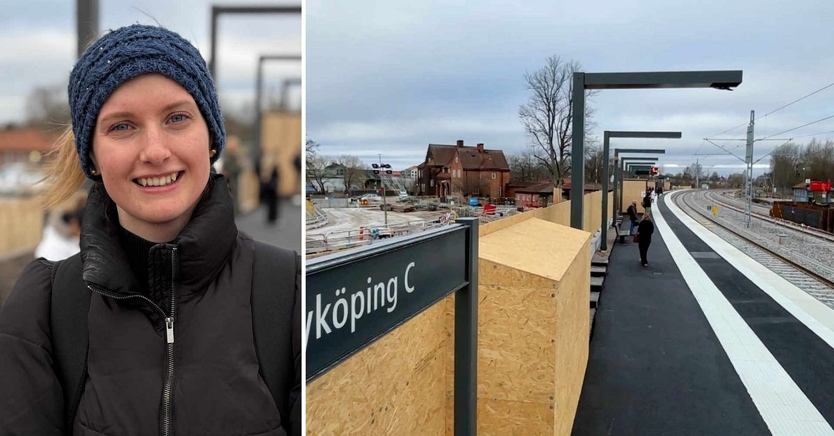 Nya sp&aring;r och ny plattform i Nyk&ouml;ping &ndash; pendlaren Sara: &rdquo;L&auml;ttare att ta sig till t&aring;get&rdquo;