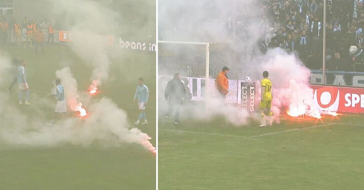 Skandalscener i svenska cupen mellan Mj&auml;llby och Malm&ouml;