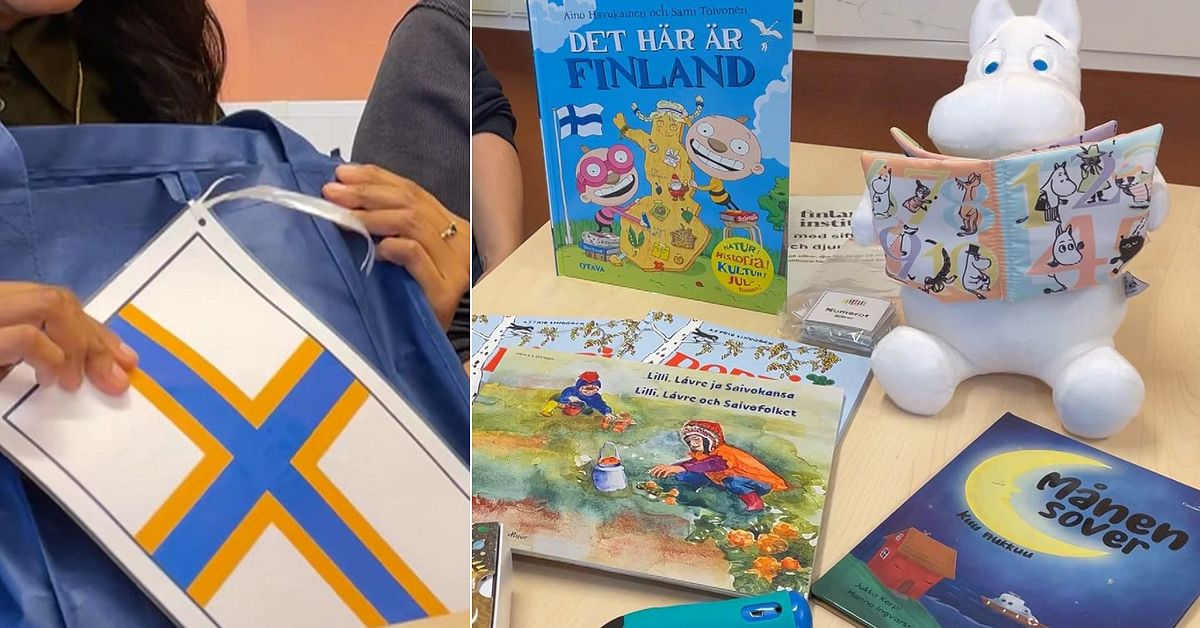 På Nyköpings bibliotek kan man nu låna en sverigefinsk kulturkasse