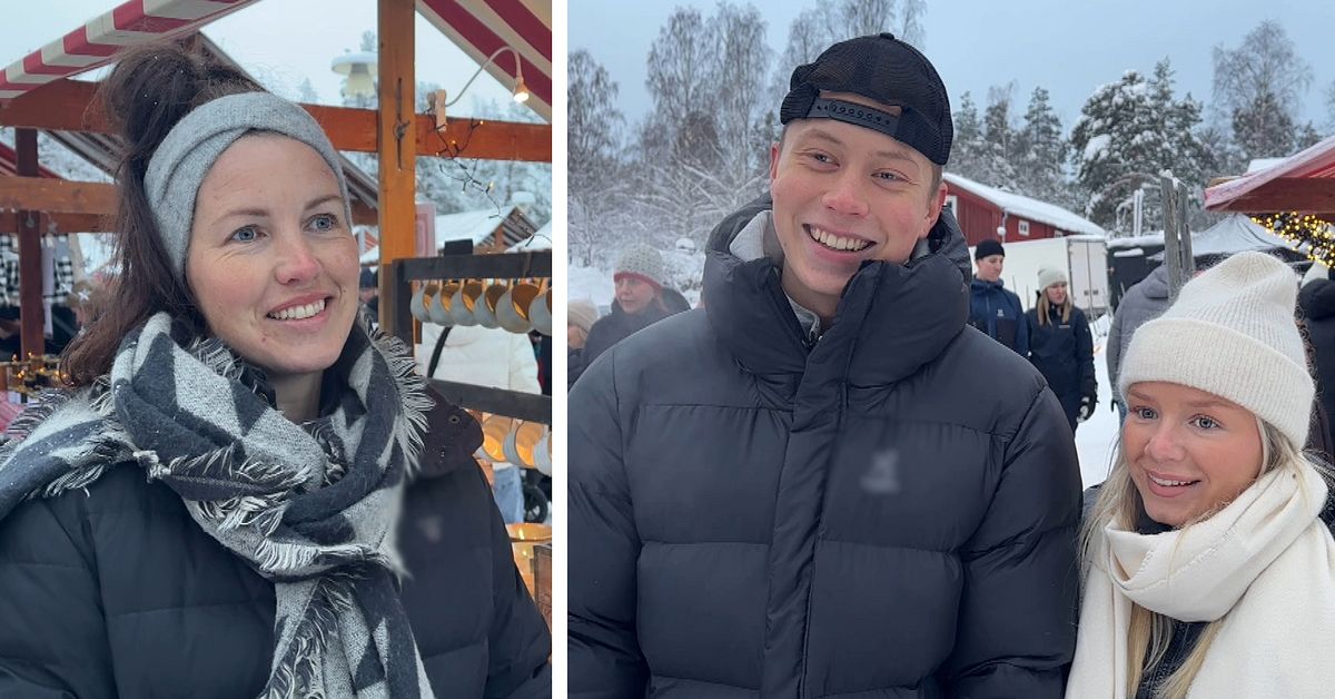 Trots dyrare tider rusning på julmarknad på norra berget i Sundsvall