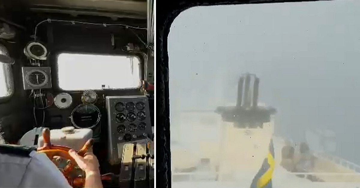 Filmen visar: Så nära var fartygen katastrof i Stockholms skärgård