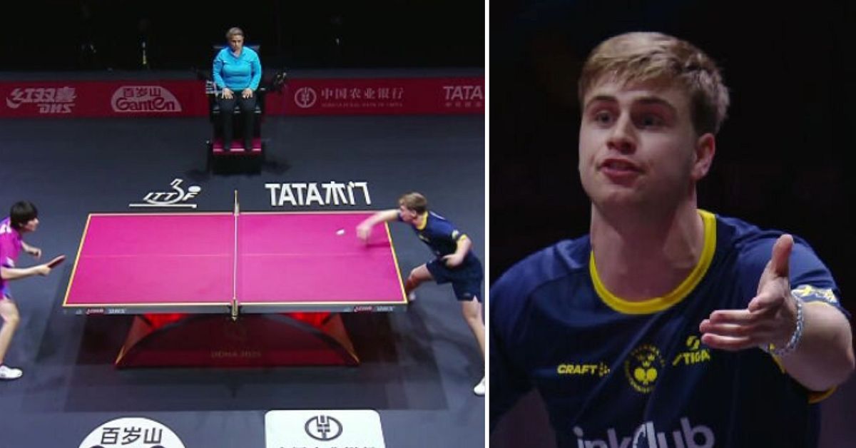 Truls Möregårdh:s galna vändning ger honom plats i VM-semifinalen i bordtennis