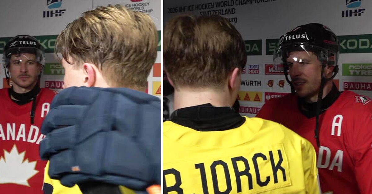 Viggo Bj&ouml;rck historisk &ndash; och hyllad av Sidney Crosby