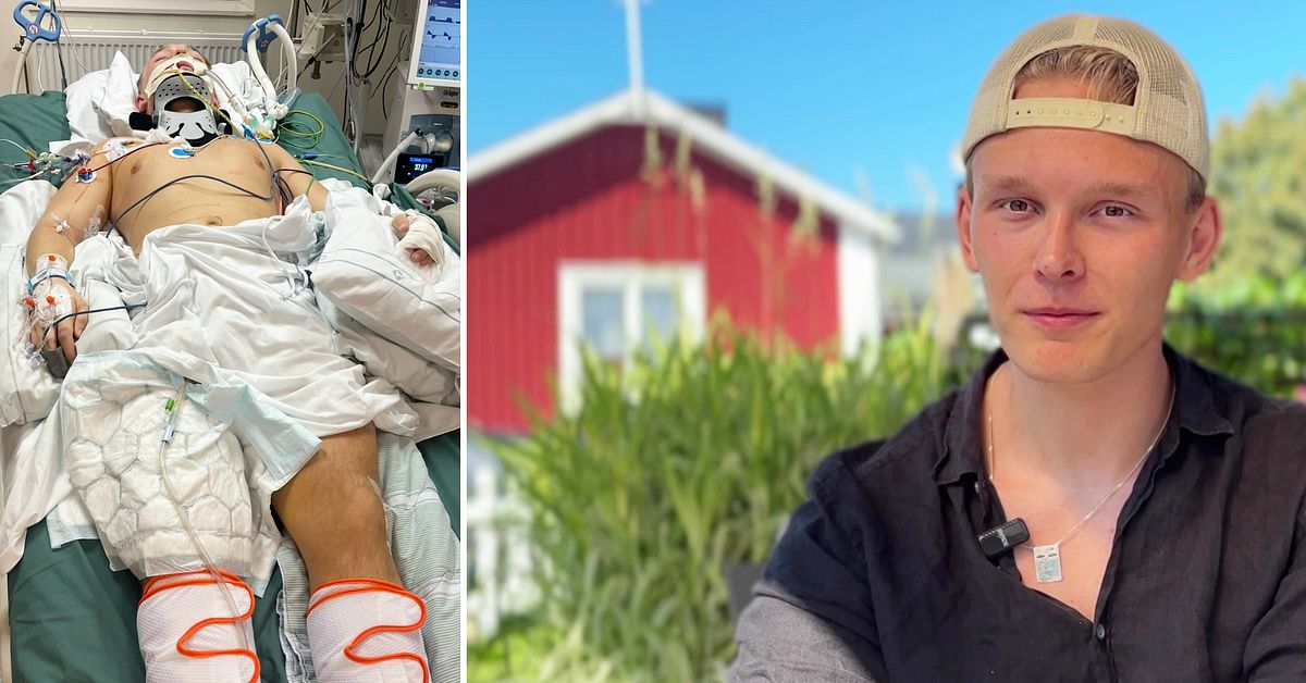 Mirakel n&auml;r Melker i Pite&aring; blev p&aring;k&ouml;rd av t&aring;g: &rdquo;Huvudet lossnade n&auml;stan&rdquo;