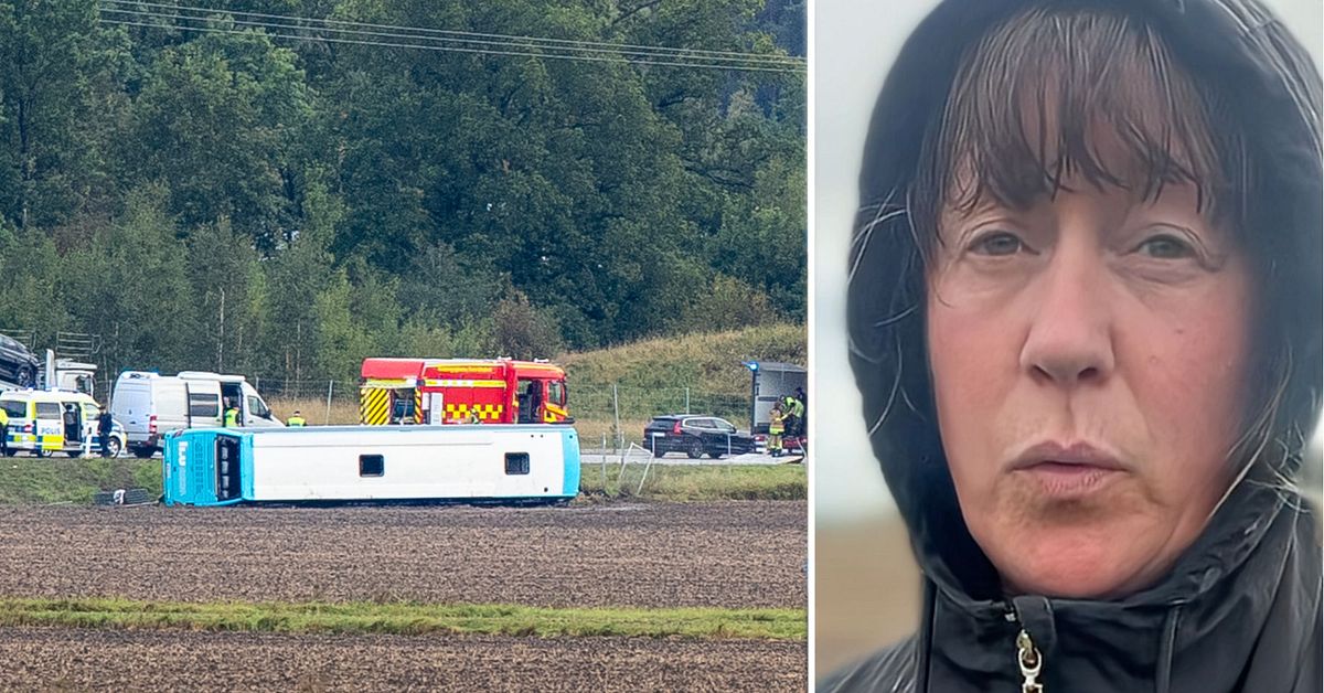 Bussolycka i Linköping – två allvarligt skadade