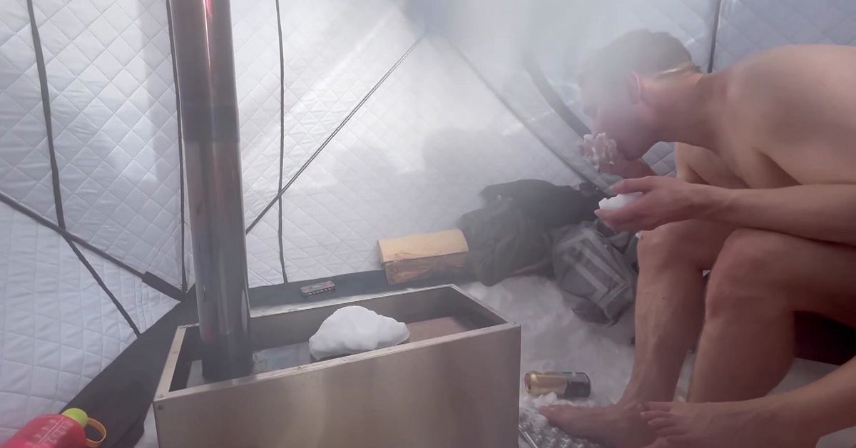 Sauna p&aring; sydtoppen &ndash; se Peter, 34, basta p&aring; Kebnekaise