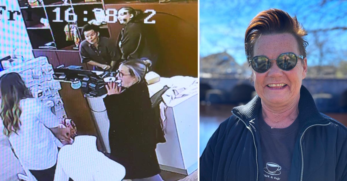 Hel&eacute;ne gl&ouml;mde linnet &ndash; flashen i butiken f&aring;ngades p&aring; film