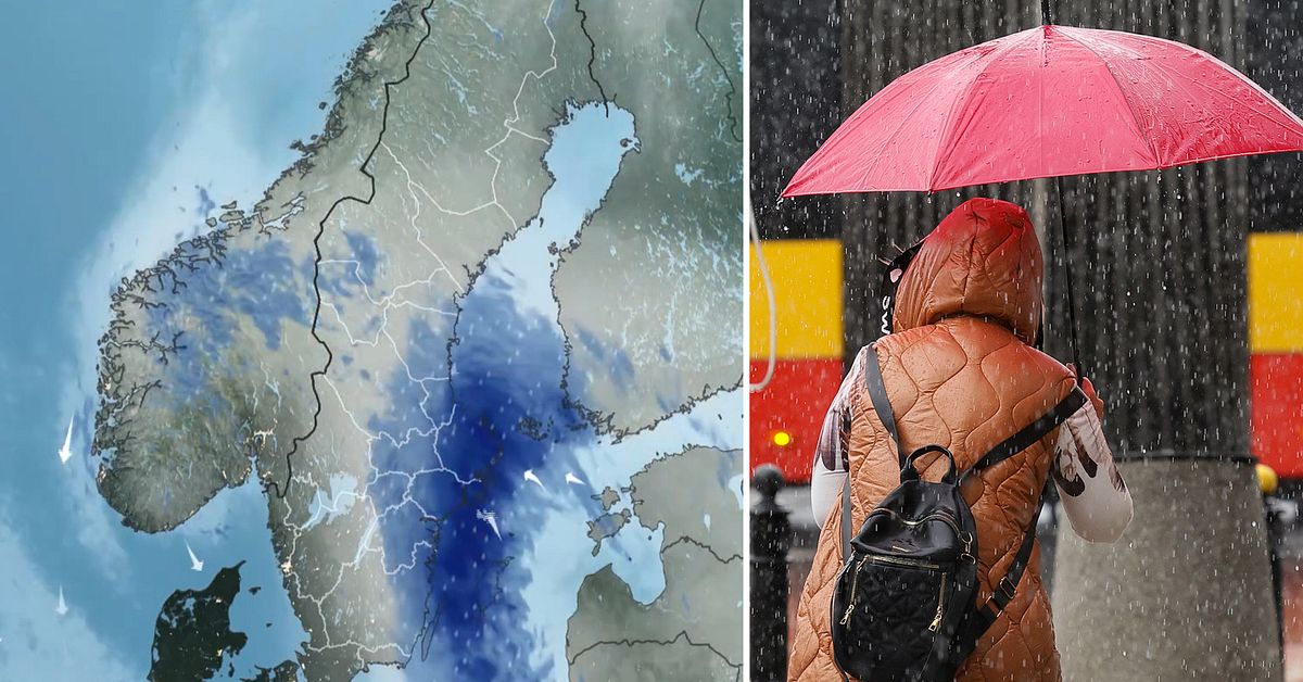 Polska Karl-Heinz drar in – orange varning för skyfall i Norrland