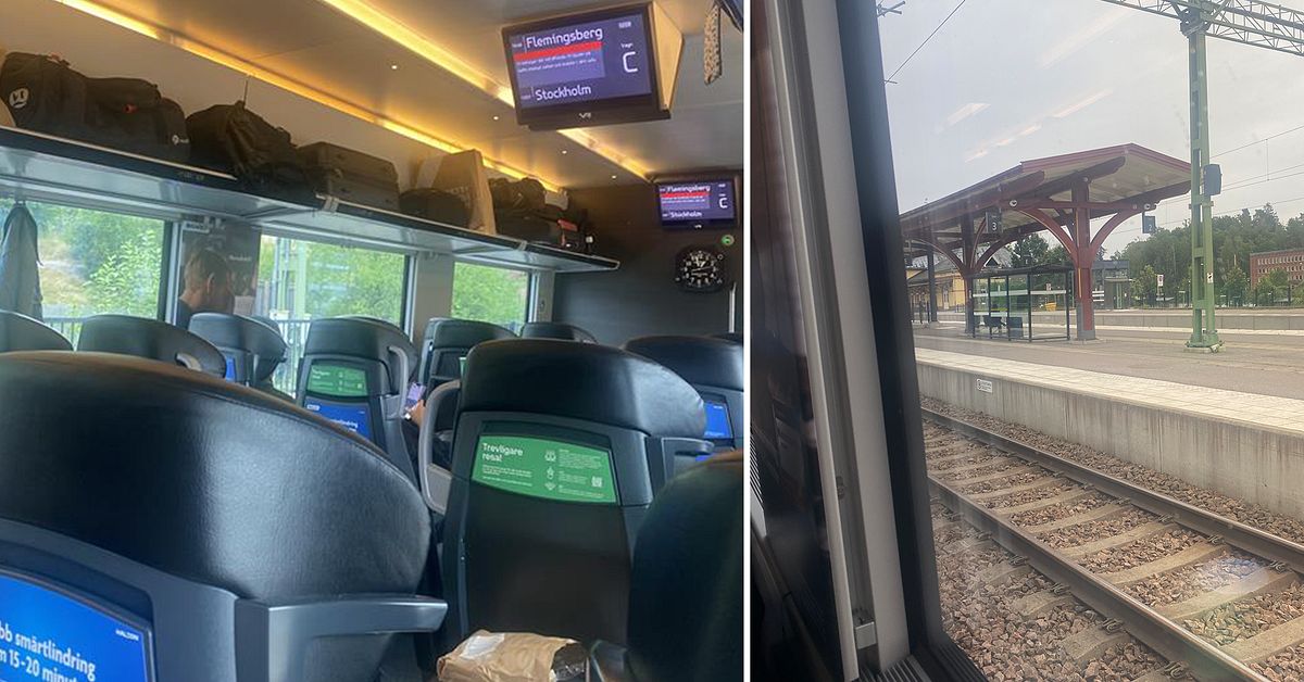 Omfattande tågstopp påverkar resenärer: ”Stått här i 1,5 timme nu”