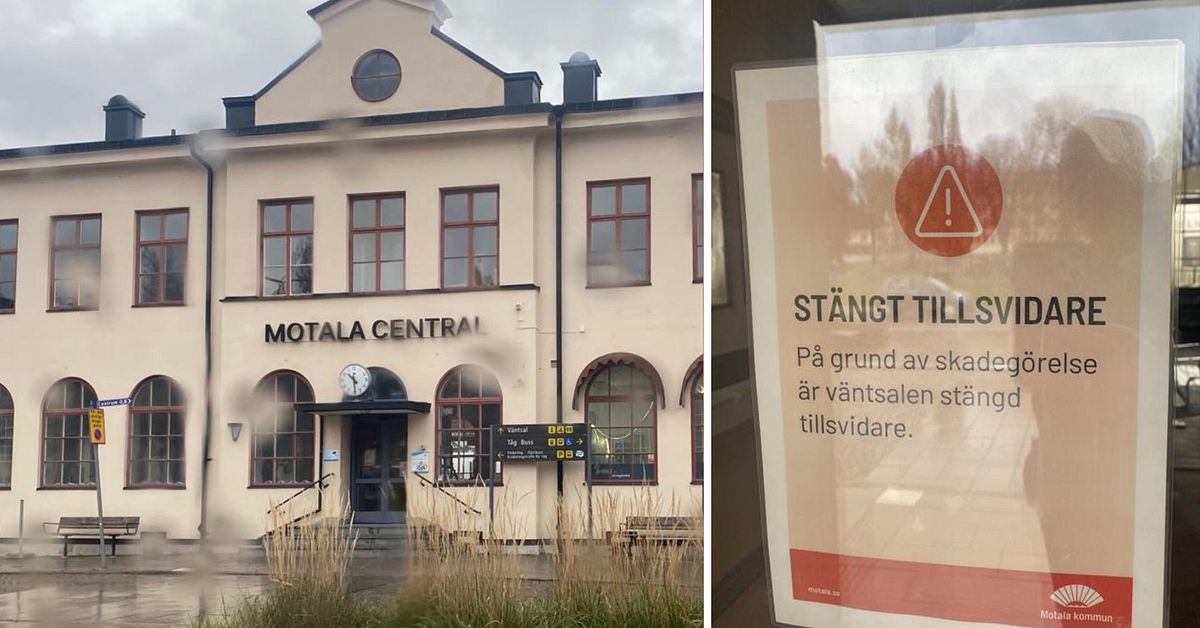 Droghandel och stök  – Motala centrals väntsal är fortsatt stängd