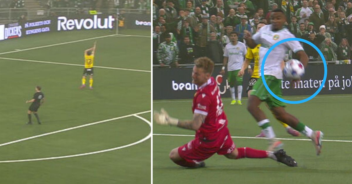 Omdiskuterad hands vid Hammarbys f&ouml;rsta m&aring;l: &rdquo;Ett regelbrott&rdquo;