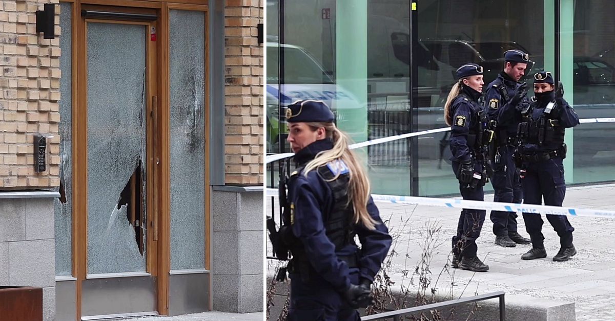 En man skottskadad i Solna – intensiv polisinsats på plats | SVT Nyheter