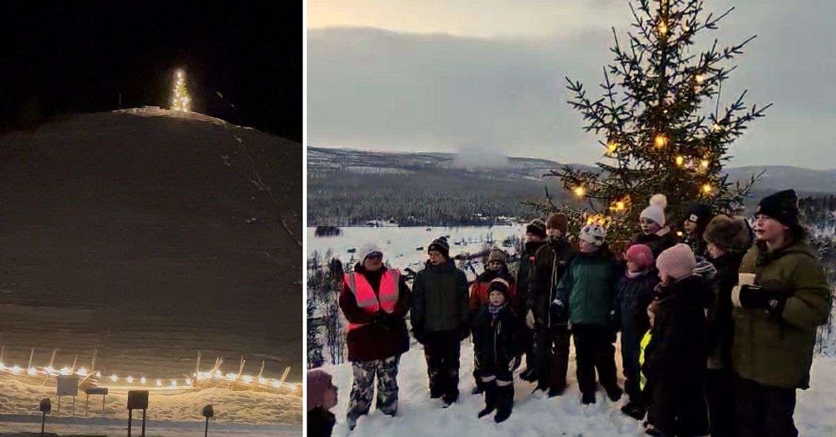 Här tänds julgranen på potatisbacken i Ammarnäs: ”Syns över hela byn”