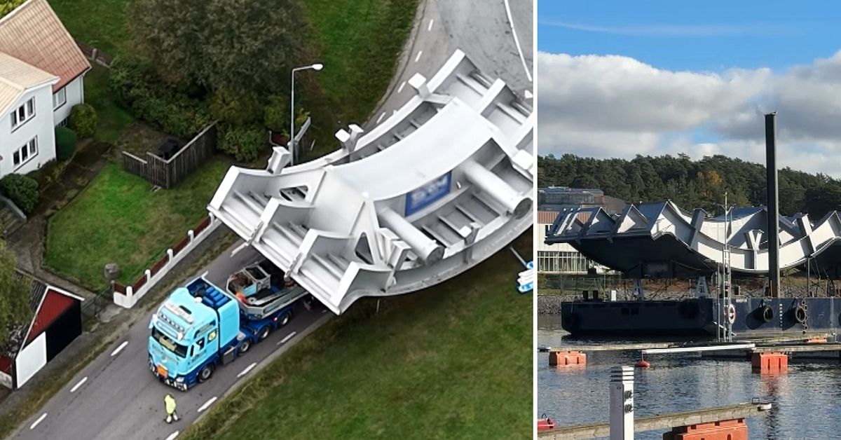 Nu ska nya slussportarna monteras &ndash; se n&auml;r de fraktas genom Sverige