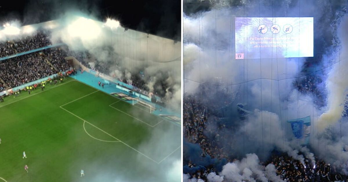 Här går brandlarmet i guldmatchen mellan Malmö och Elfsborg | SVT Sport