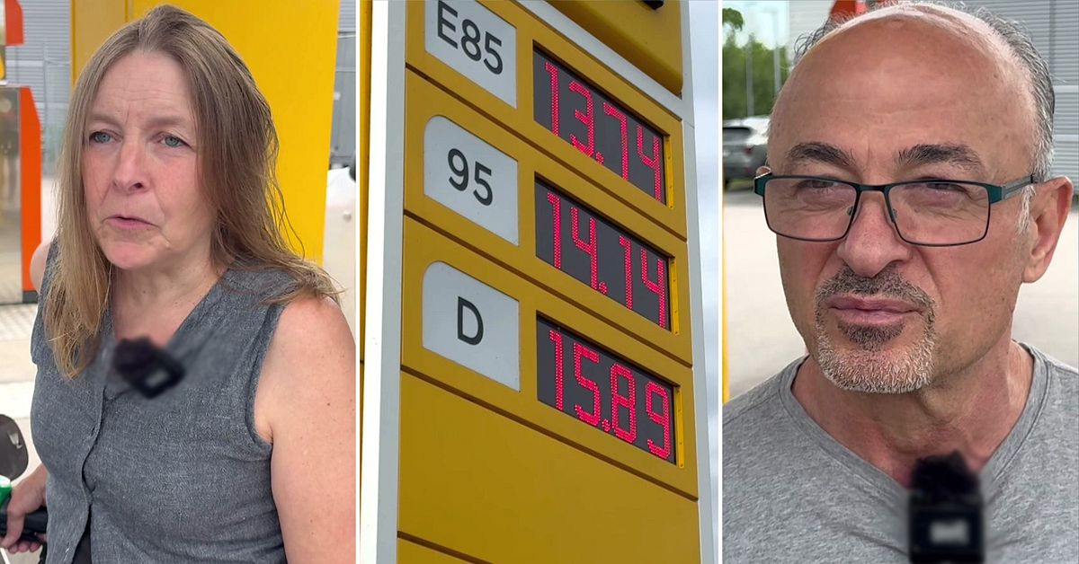Bensinpriset nere p&aring; 14 kr per liter &ndash; skatten s&auml;nktes idag