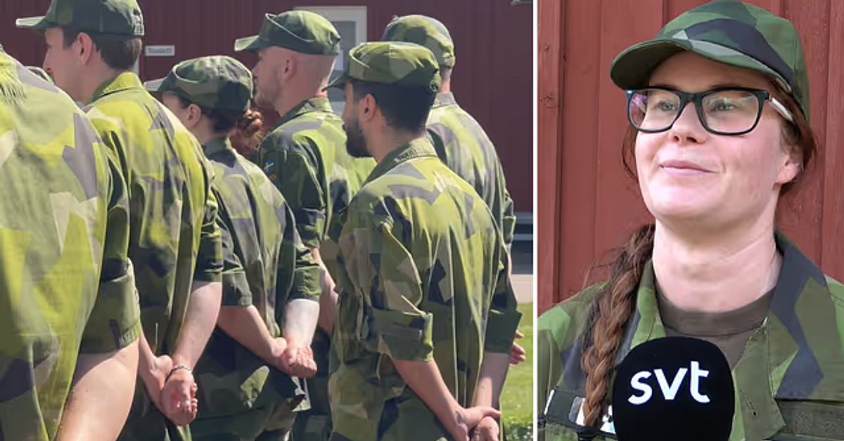 H&auml;r &ouml;var 130 av framtidens hemv&auml;rnssoldater: &rdquo;Trivs mycket bra i uniform&rdquo;