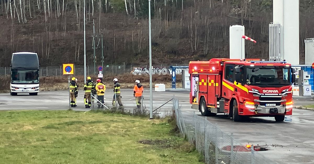Explosionsrisk vid bensinmack i Södertälje