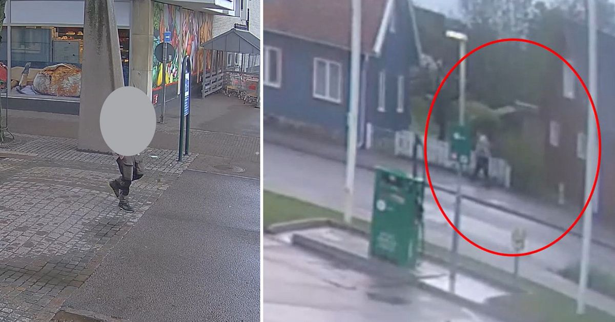 Se den misst&auml;nkte m&ouml;rdarens promenad efter dubbelmordet i Klippan