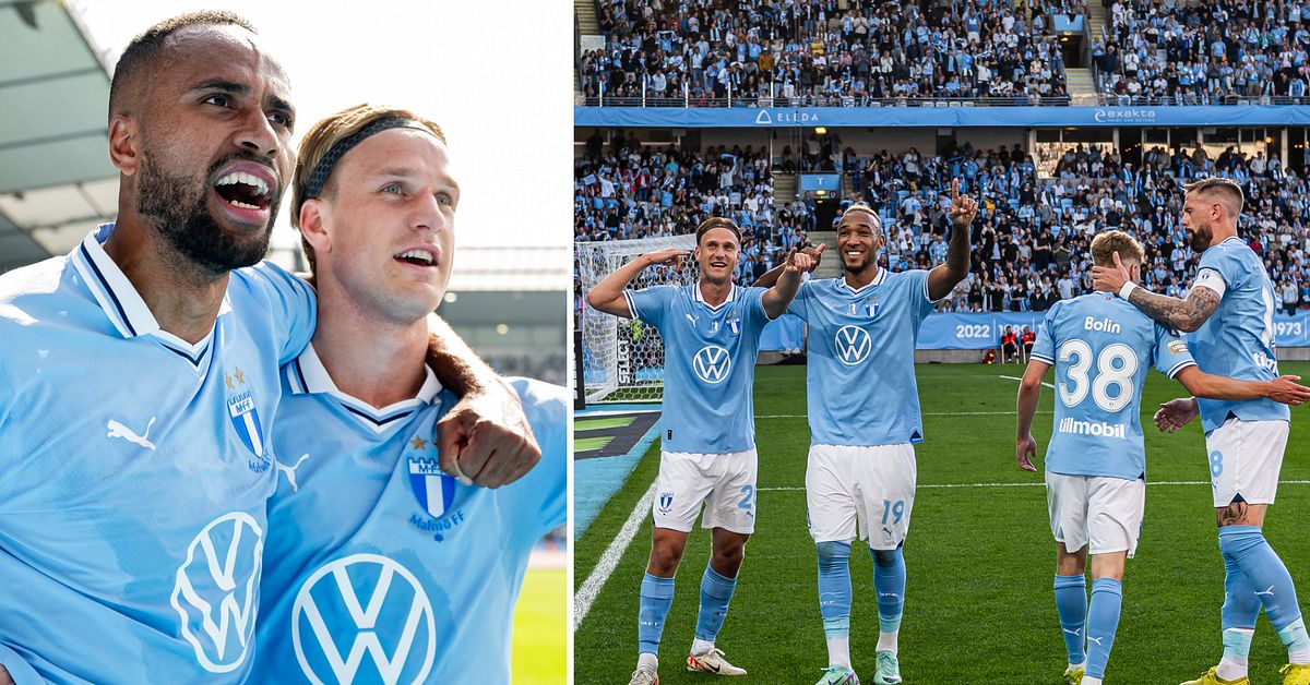 サッカー：マルメFFのエリック・ボテイムがカルマルFF戦で34分でハットトリックを決めた