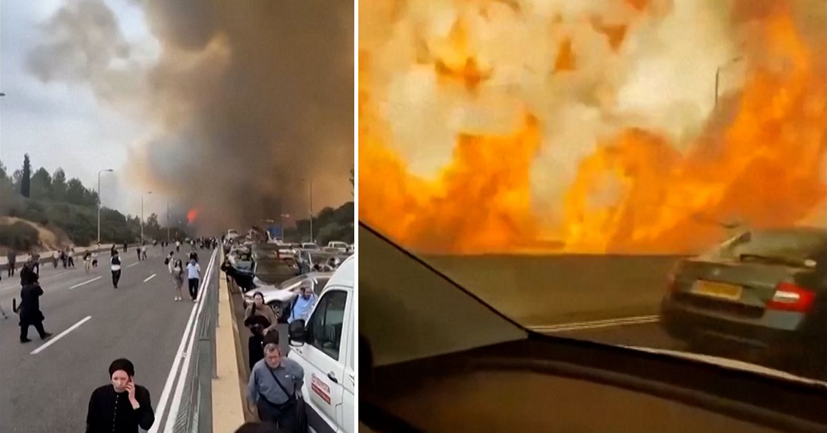 Storbrand utanför Jerusalem – nödläge utfärdat