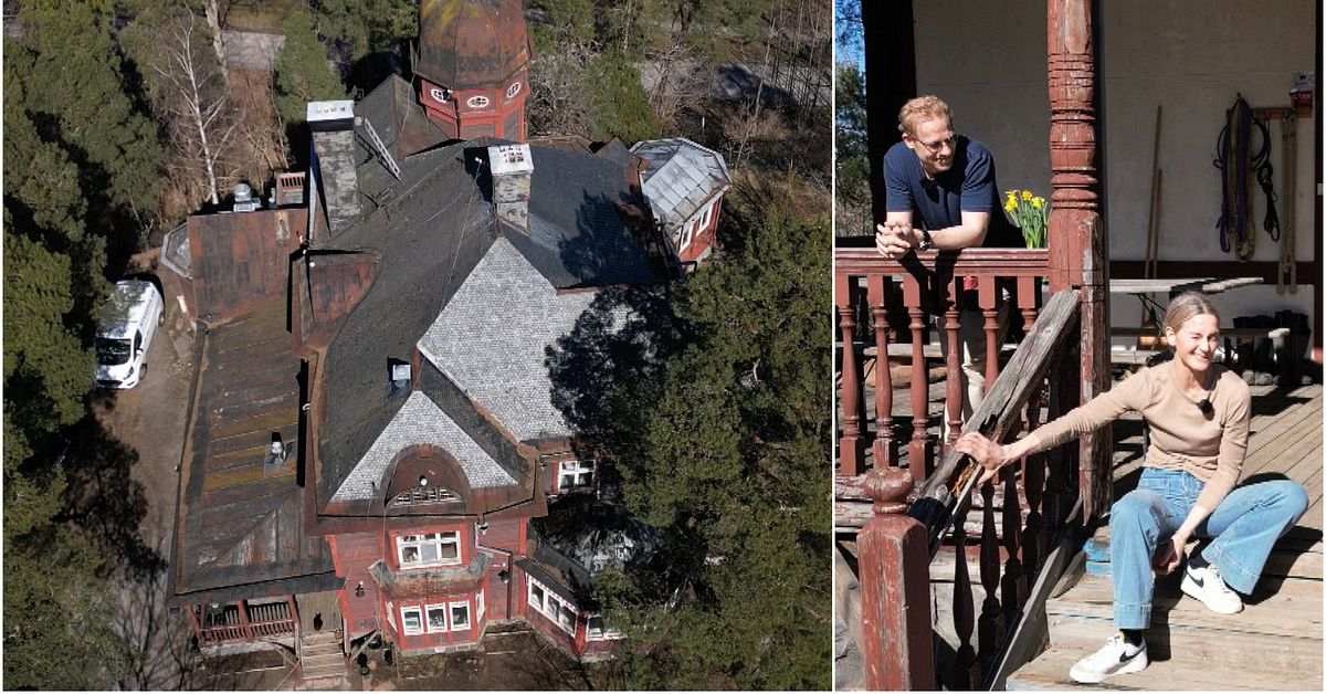 H&auml;r har ingen bott p&aring; 80 &aring;r &ndash; paret k&ouml;pte historiskt kr&aring;kslott i Saltsj&ouml;baden