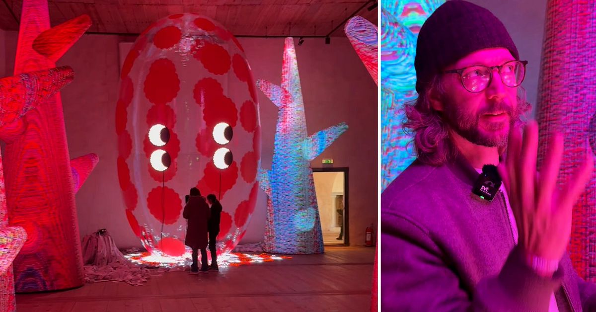 Färgstark utställning på Kalmar slott: Kan AI göra oss lyckliga?