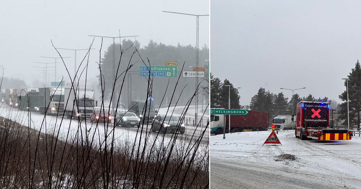 Lastbil l&auml;ckte gas &ndash; E4 var avst&auml;ngd under flera timmar