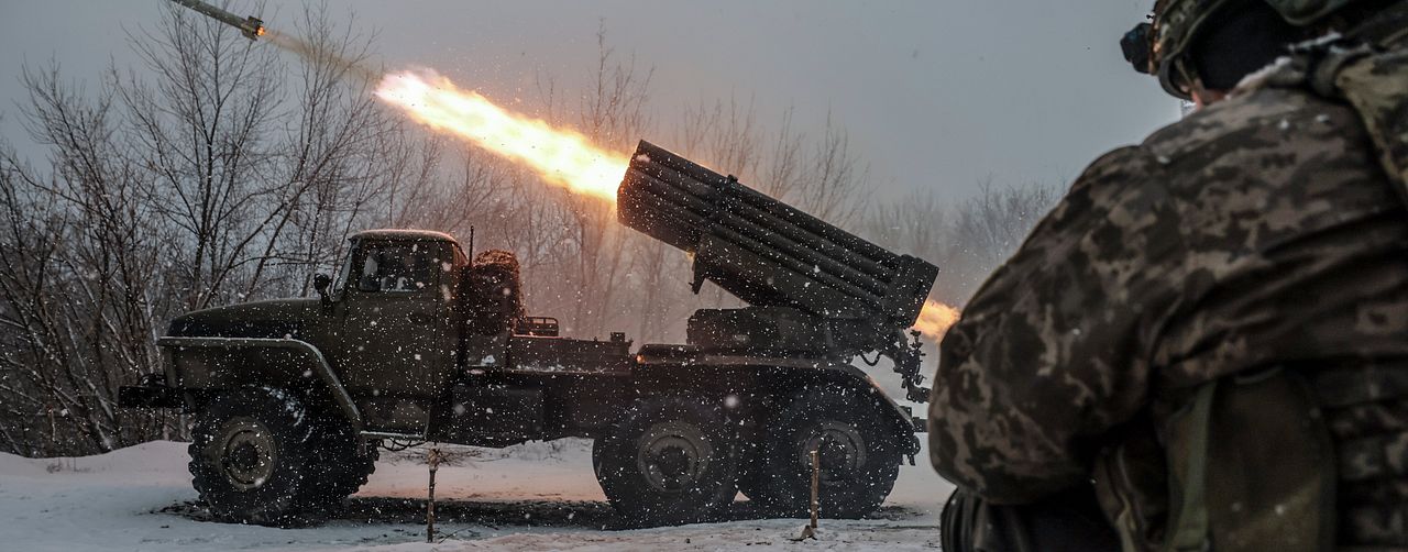 Ukrainskt raketartilleri.