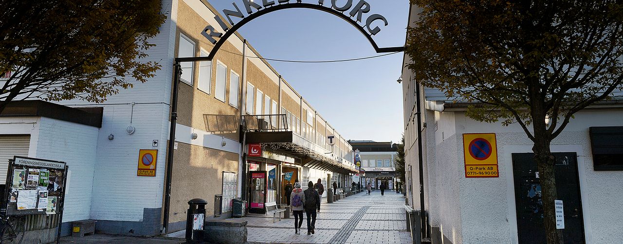 Rinkeby torg i Stockholm.