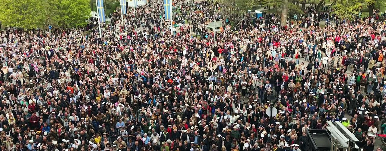 Carolinabacken i Uppsala på sista april 2019.