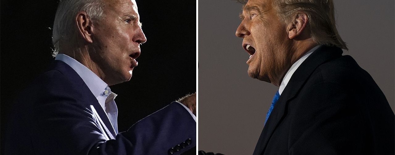 Presidentvalskandidaterna Joe Biden och Donald Trump.