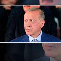 Turkiets president Erdogan och programledare