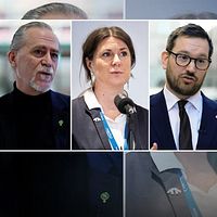 Tre nato-kritiker. Se kritiken mot Sveriges inträde i Nato