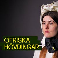 Kvinna med utlöst hjälm av märket Hövding