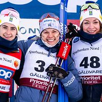 Ebba Andersson, Jessie Diggins och Moa Ilar