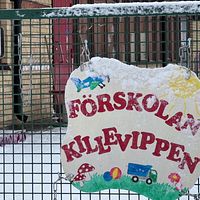Grindarna som leder till förskolan Killevippens rastgård
