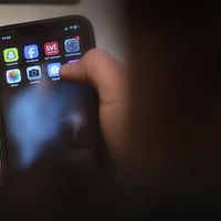 Telefon med sociala medier-appar