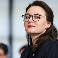 Ukrainska ministern Yulia Svyrydenko.