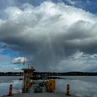 Skurmoln i Överkalix, Norrbotten den 24/4.